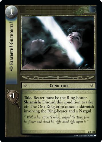 O Elbereth! Gilthoniel! (2R108) - LOTR-TCG Wiki