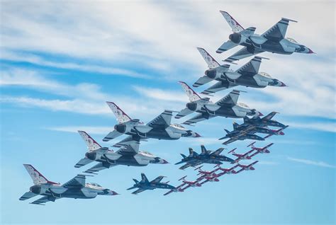 History Soars High as Blue Angels, Thunderbirds, Snowbirds Unite in Flight