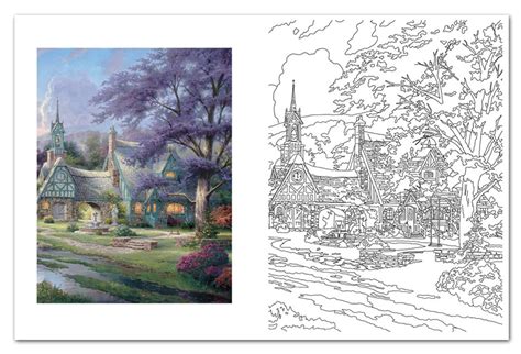 Thomas Kinkade Online Catalog: Thomas Kinkade Adult Coloring Book