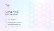 Gradient Minimalist Business Card - Venngage