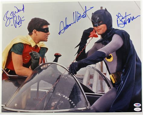 Lot Detail - Batman: Adam West & Burt Ward Dual Signed 16" x 20" Color Photo (JSA & PSA/DNA)