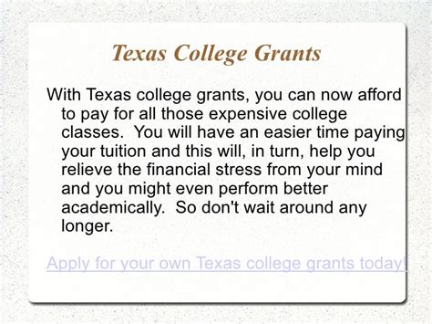 Texas College Grants - College Grants in Texas