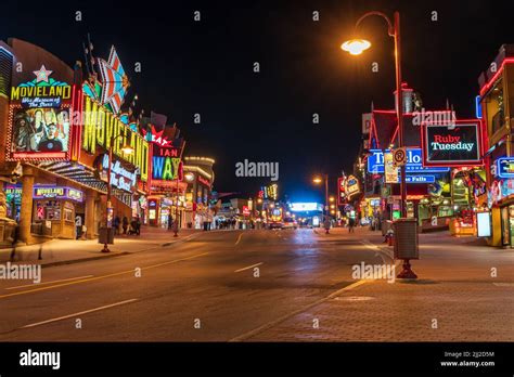 Niagara Falls, Ontario, Canada - December 13 2021 : Downtown Niagara Falls City Clifton Hill ...