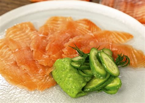 Gin Cured Salmon with Cucumber Ketchup - James Martin Chef