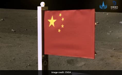 China Raises Its Flag On Moon Before Probe Chang e-5 Lifts Off With Lunar Samples