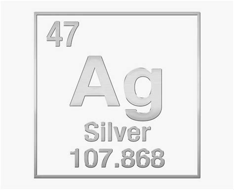 Silver Element - Silver Periodic Table Symbol PNG Image | Transparent PNG Free Download on SeekPNG