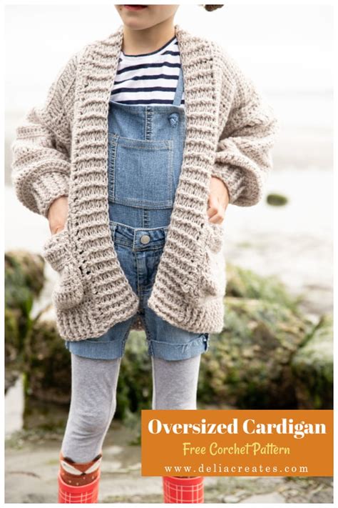 7 Kids Cardigan Free Crochet Patterns