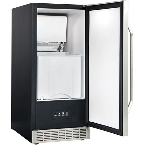 Danby DIM3225BLSST Built-In Under Counter Ice Maker with Door, Black/Stainless | eBay