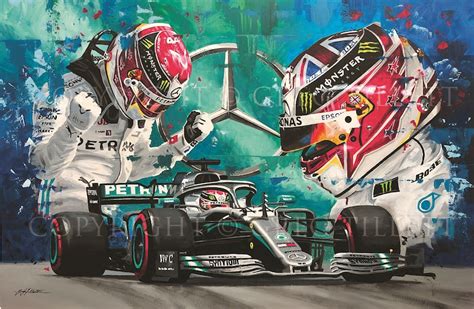 LEWIS HAMILTON Limited edition art print from an original | Etsy