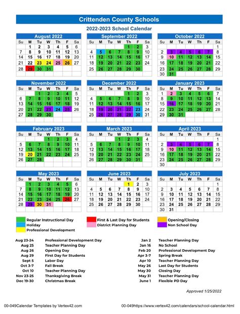 2022-2023 School Calendar