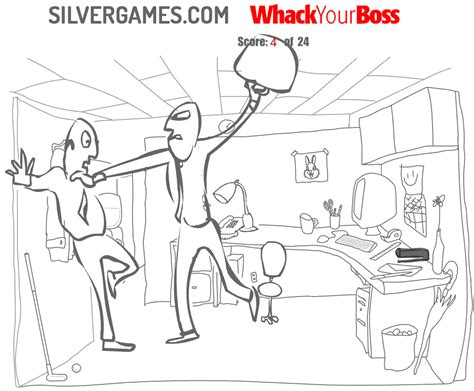 Whack Your Boss - 在 SilverGames.com 在线玩 🕹️