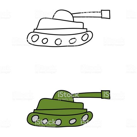 cartoon drawing of a tank | Free vector art, Cartoon drawings, Stock illustration