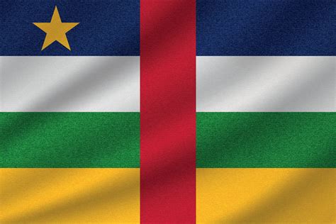 national flag of Central African Republic 11161260 Vector Art at Vecteezy