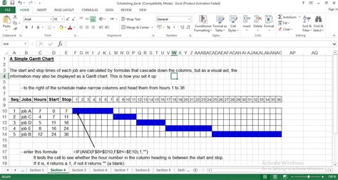 Production Scheduling Excel Template