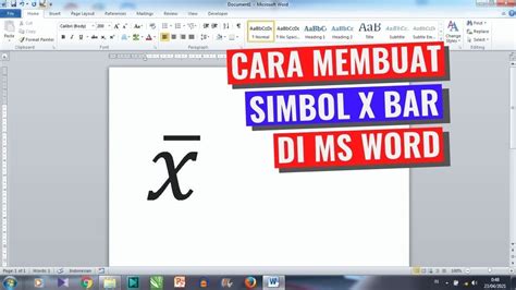 Cara Membuat Lambang Mean Rata Rata X Bar Pada Microsoft Offiice Images - Riset