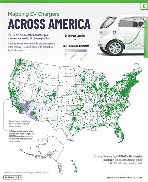 Interactive: EV Charging Stations Across the U.S. Mapped 🔋 | Ev charging stations, Us map ...