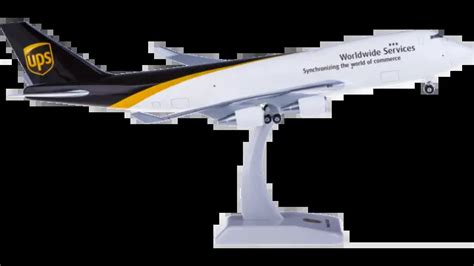 1:200 35CM HOGAN UPS BOEING 747-400F Passenger Aircraft ABS Plastic Plane Model $147.50 - PicClick