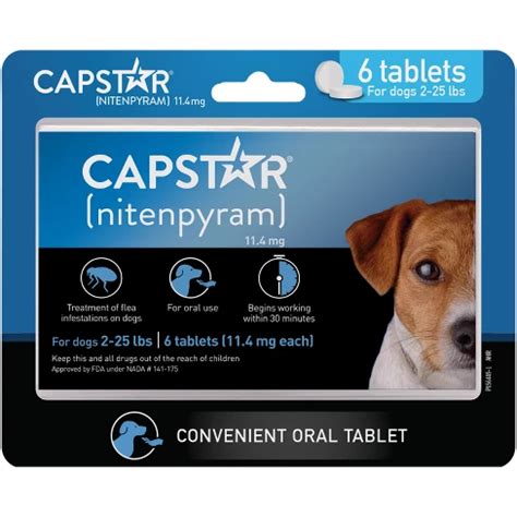 Capstar (nitenpyram) For Dogs - 2-25lbs : Target