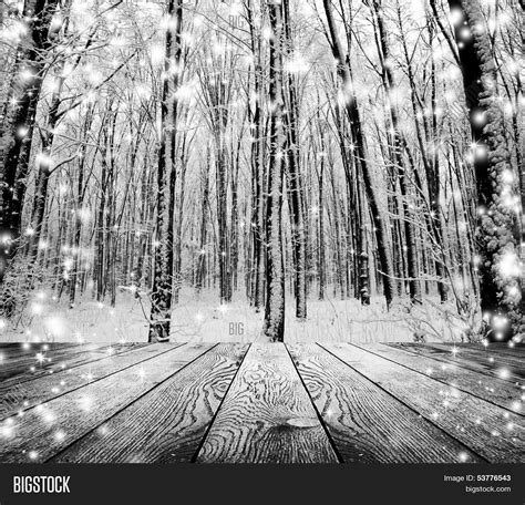 Christmas Snow On Wood Image & Photo (Free Trial) | Bigstock