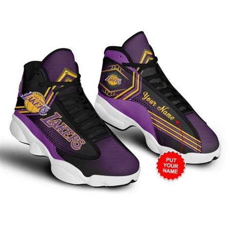 Kobe Bryant Los Angeles Lakers Gift For Fan NBA 7 Big Logo Name Personalized Shoes - HomeFavo