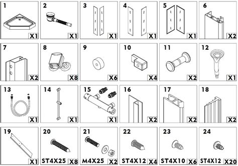 Lyfco 206-6-95 Hexagonal Shower Cubicle Instruction Manual