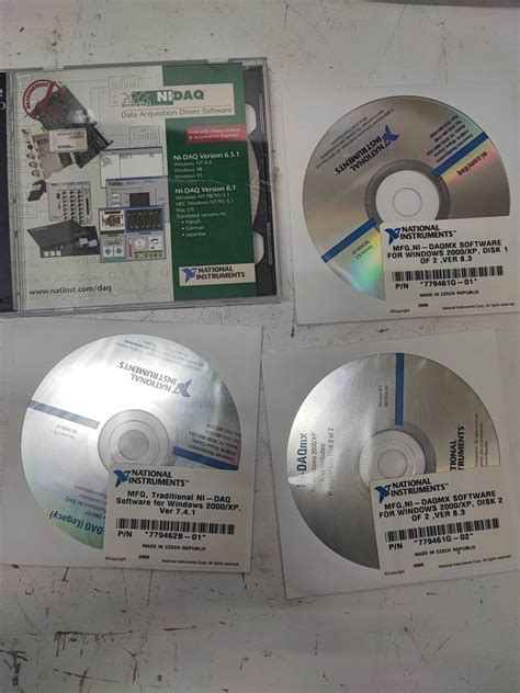 【やや傷や汚れあり】NATIONAL INSTRUMENTS / NI-DAQmx / DAQ / Windows / DATA ACQUISITION DRIVER SOFTWARE ...