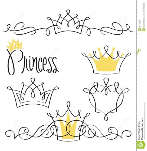 Princess Crown Drawing Ideas