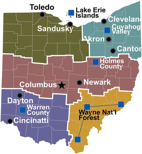 File:Map of Ohio Regions.svg - Wikitravel Shared