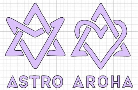 the logo for astro aroha is shown in purple and black on a white background