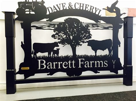 Custom Metal Work, Custom Metal Fabrication, Driveway Sign, Farm ...