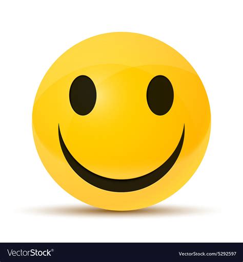 Yellow happy face Royalty Free Vector Image - VectorStock