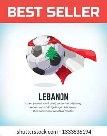 Lebanon Football Soccer Ball Football National Stock Vector (Royalty Free) 1333536194 | Shutterstock