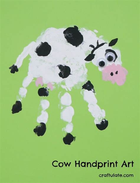 Cow Handprint Art - Craftulate