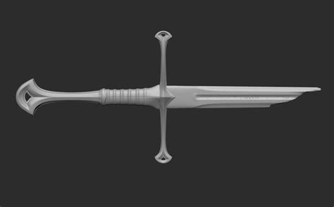 ArtStation - Anduril Sword WIP