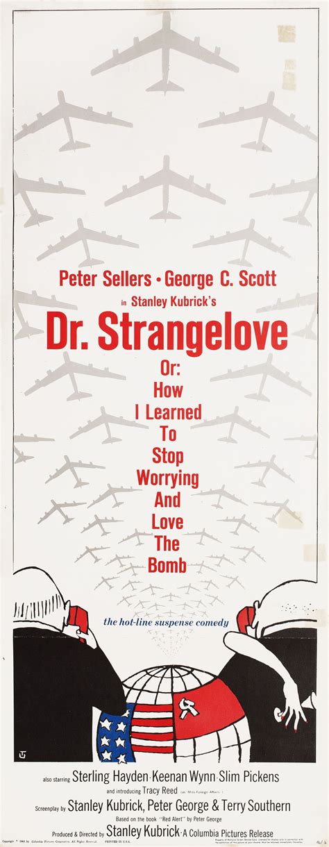 Dr. Strangelove Original 1964 U.S. Insert Movie Poster - Posteritati ...