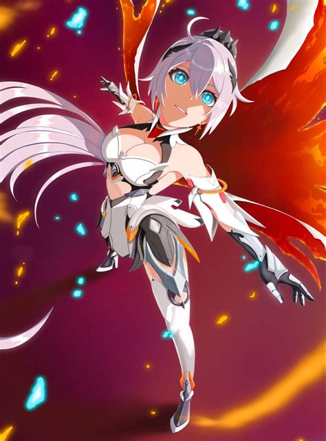 Kiana Kaslana herrscher of flamescion fan art from mihoyo honkai impact ...