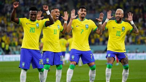 Watch: Brazil's four goals vs South Korea and dancing celebrations