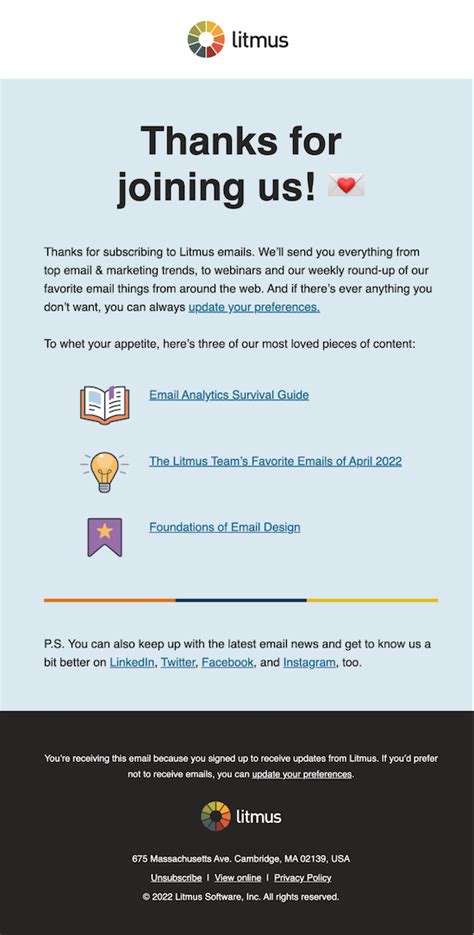 8 Welcome Email Tips I’ve Learned From 6 Years at Litmus - Litmus