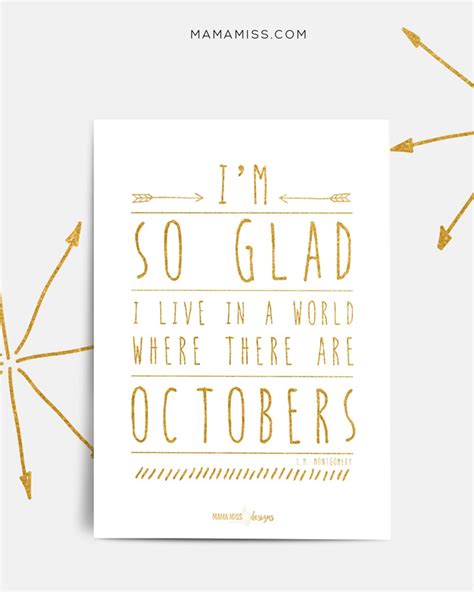 Fall Printable Quote - Anne of Green Gables