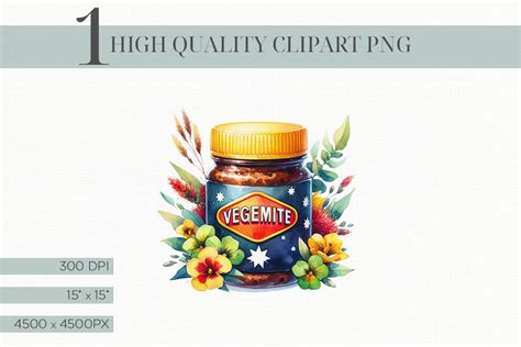 Vegemite Jar Clipart Graphic by Luv Bijou · Creative Fabrica