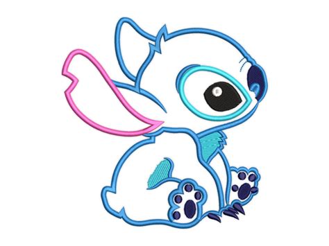 Disney Lilo Stitch Applique Embroidery Design - Premio Embroidery