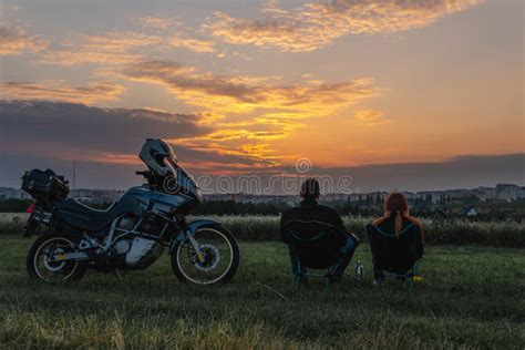 665 Sunset Couple Motorcycle Photos - Free & Royalty-Free Stock Photos ...