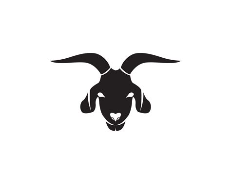 Goat black animals vector logo and symbol 620789 Vector Art at Vecteezy