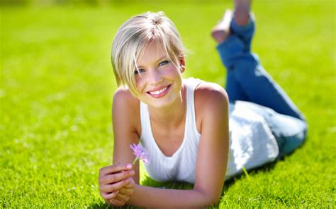 beautiful smile wallpapers,people in nature,grass,facial expression ...