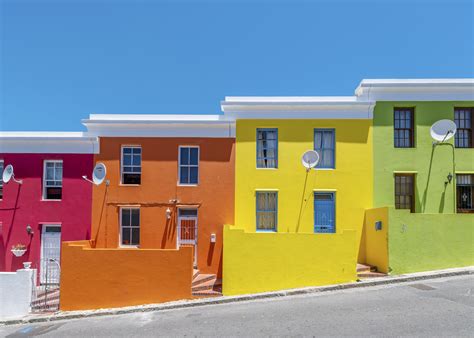 The Vividly Colorful Bo-Kaap Homes and Muizenberg Beach Bungalows in Cape Town, South Africa