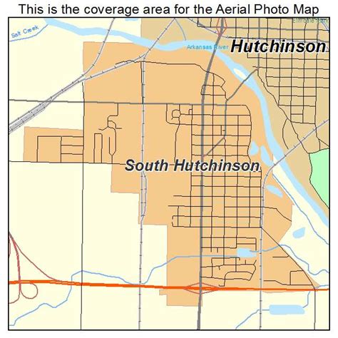 Aerial Photography Map of South Hutchinson, KS Kansas