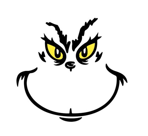 Grinch Face SVG File - Etsy