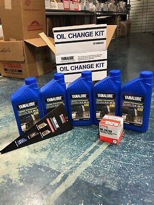 Yamaha 4 Stroke Outboard Oil Change Kit F150-F200HP 10W30 Boat Motor Maintenance | eBay