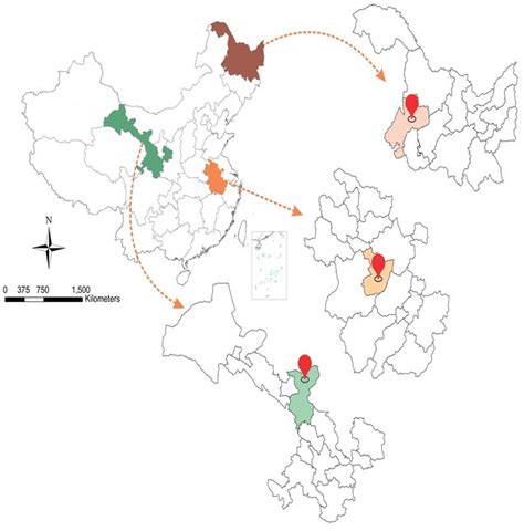 The map showing the purple (Mollisols), yellow (Vertisols), and green ...