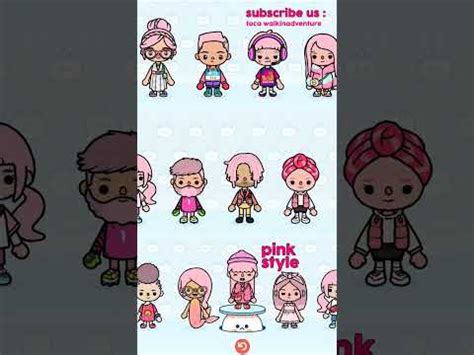 toca boca pink style character #tocaboca #tocalifeworld - YouTube